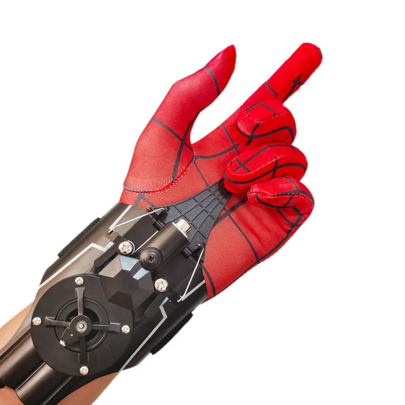 Spider Man Web Shooters ML Legends Spiderman Network Electric Launcher Gloves Toys Manga Figurine Cosplay Props Gift for Kids