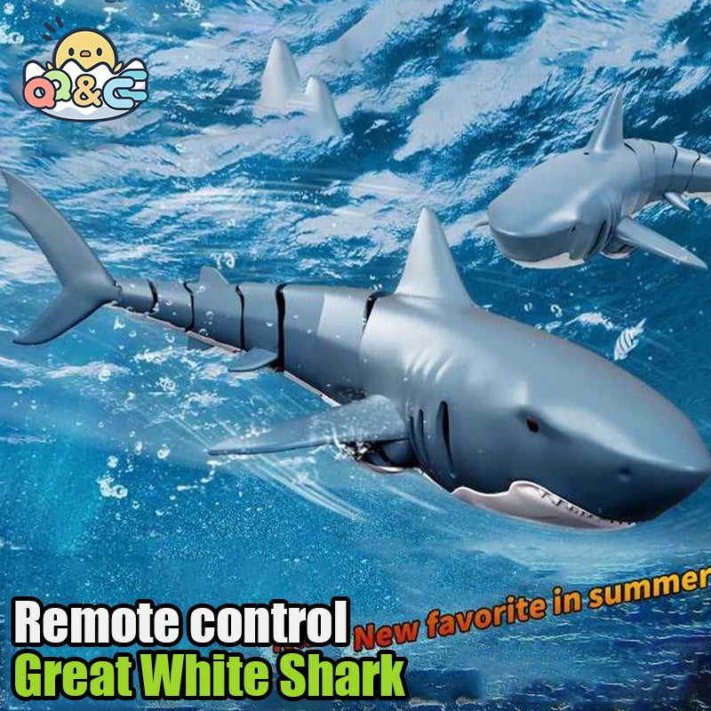 Funny RC Shark Toy Remote Control Animals Robots Bath Tub Pool Electric Toys for Kids Boys Children Cool Stuff Sharks Submarine