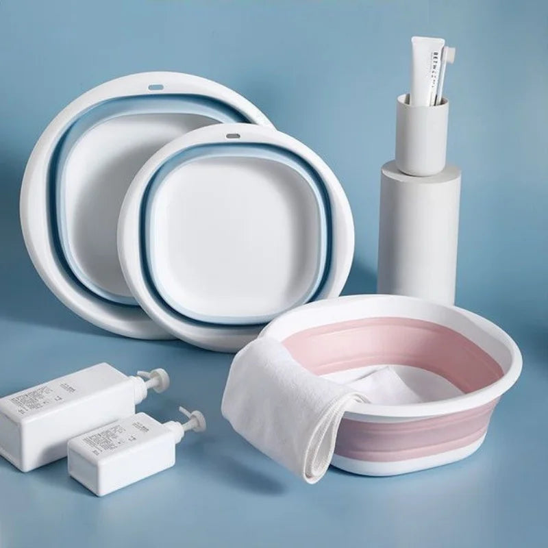 Foldable Basin Travel Portable Shampoo Basin Baby Adult Pregnant Women Dormitory Room Essential Bathroom Laundry Basin