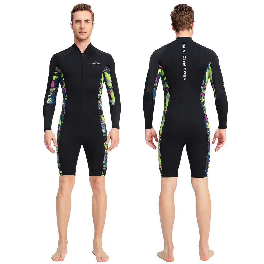 1.5mm Neoprene Shorty Mens Wetsuit UV-proof