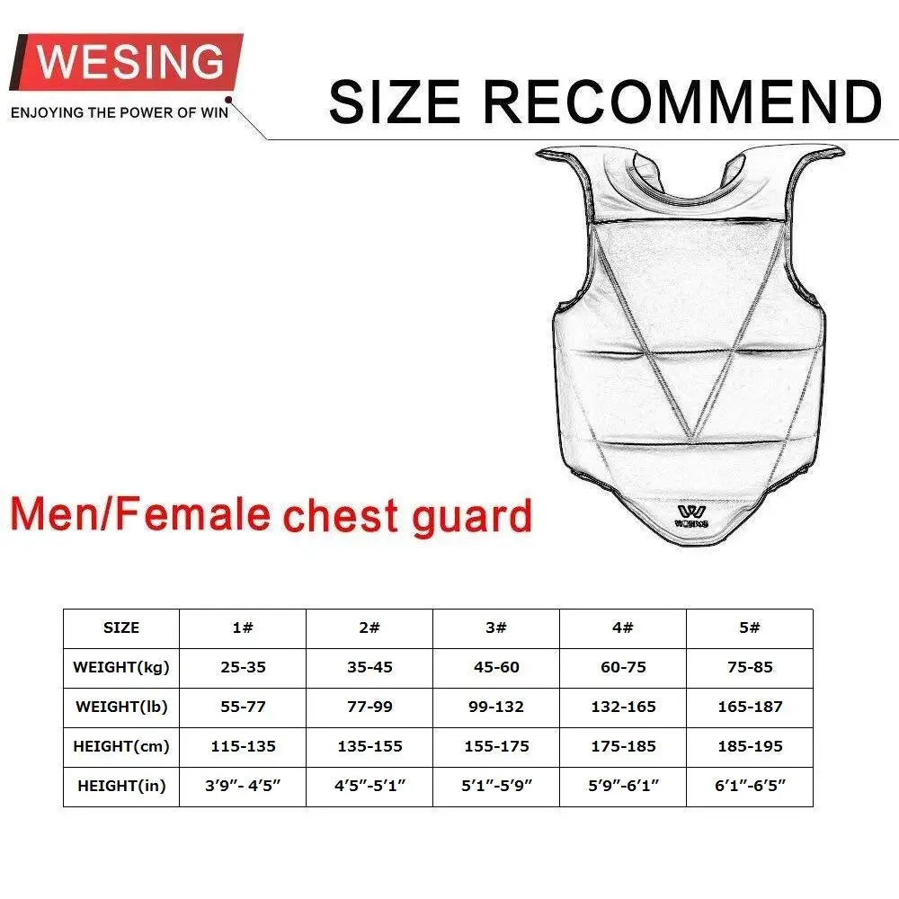WTF Approved Taekwondo Chest Protector Solid Reversible Body Guard MMA Unisex Adults Children PU Leather Karate Equipment