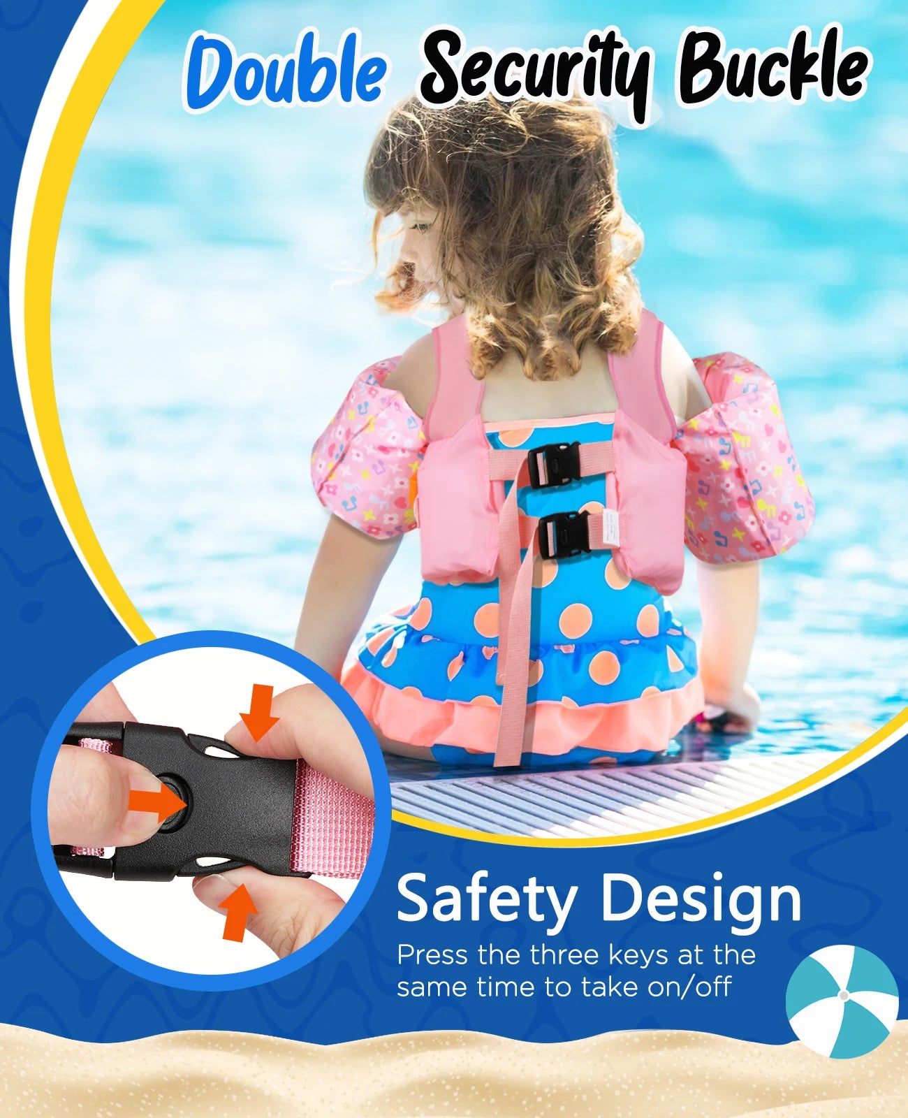 Kids Life vest Children's Swimming Arm Float Whistle child lifejacket Swimsuit Foam Safety Swimming Pool Accessories for kayak