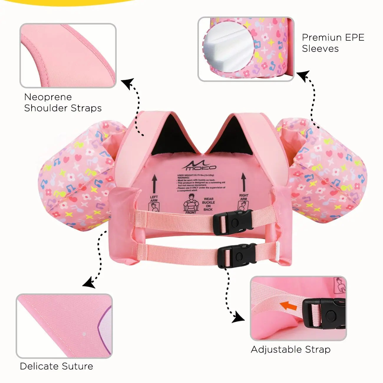 Kids Life vest Children's Swimming Arm Float Whistle child lifejacket Swimsuit Foam Safety Swimming Pool Accessories for kayak